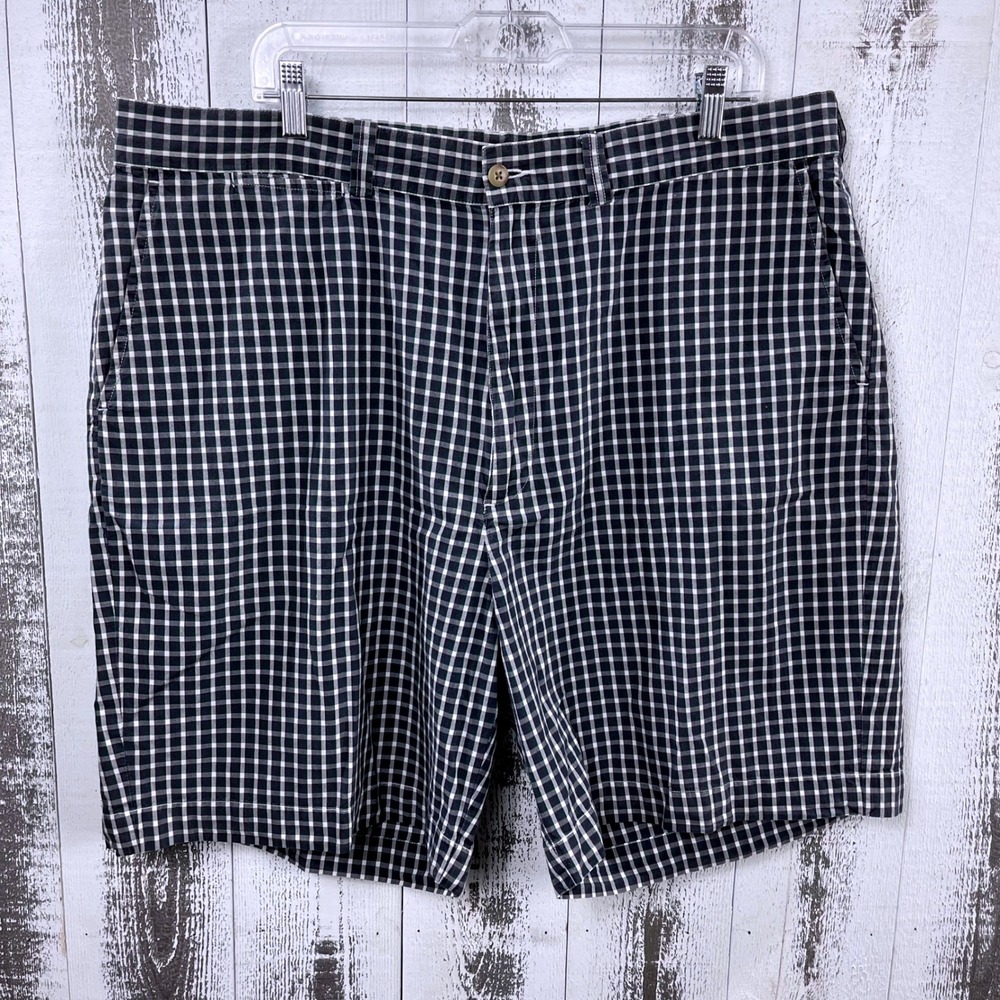 Polo Ralph Lauren Shorts Men's 40 Gingham Plaid Navy Green